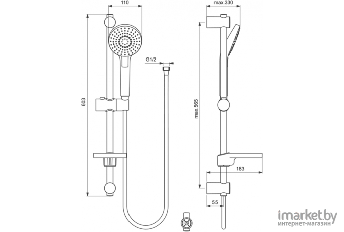 Смеситель Ideal Standard Комплект [BD001AA]