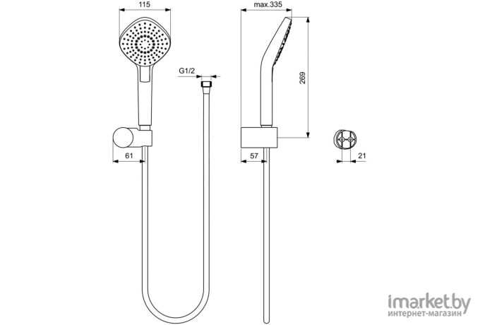 Смеситель Ideal Standard Комплект [BD002XC]