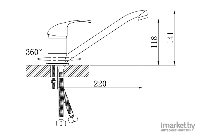 Смеситель Potato P4204