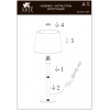 Настольная лампа Arte Lamp A2102LT-1WH