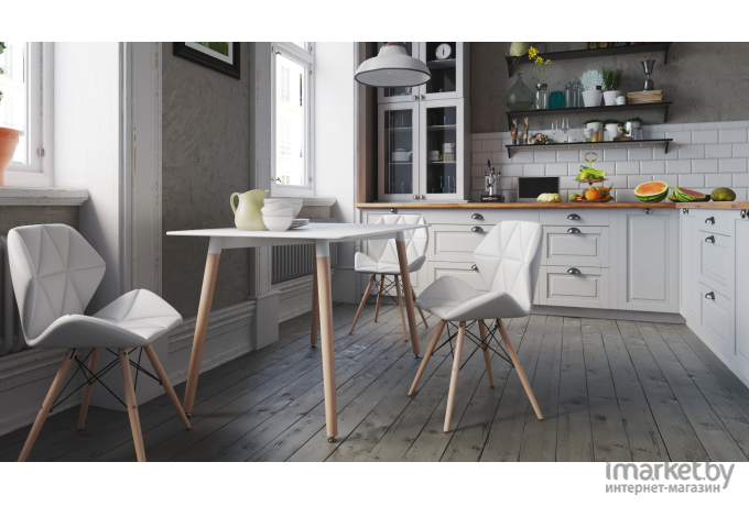 Стол обеденный Loftyhome Birch White [Z-207-W]