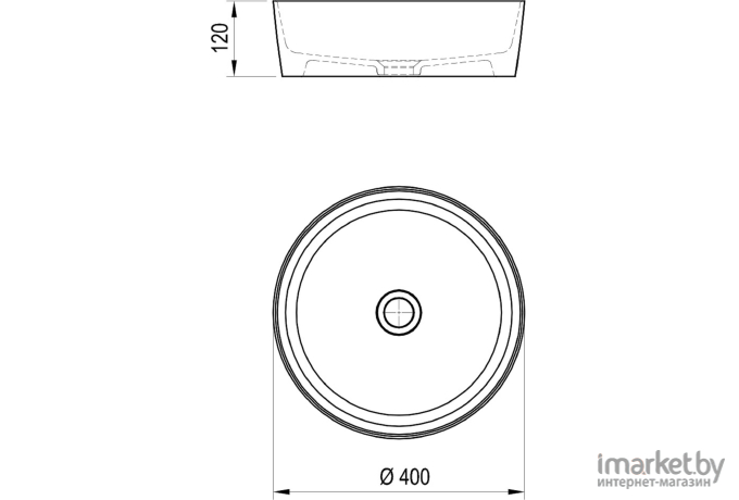 Умывальник Ravak Uni 40 [XJX01140001]