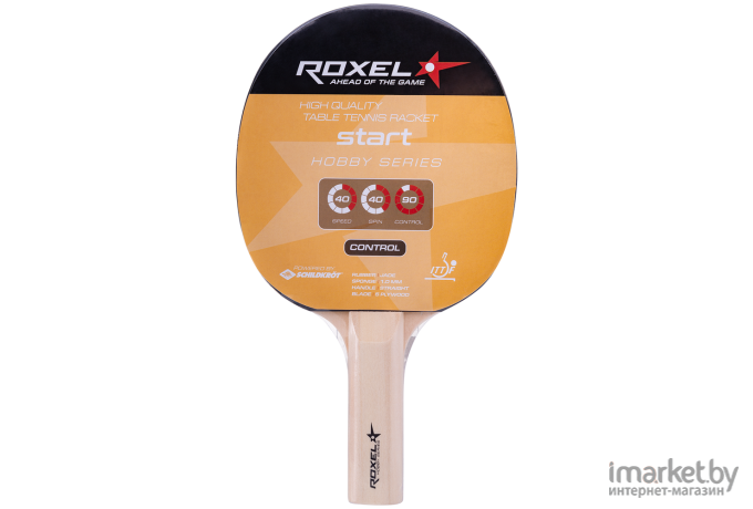 Ракетка для настольного тенниса Roxel Hobby Start прямая