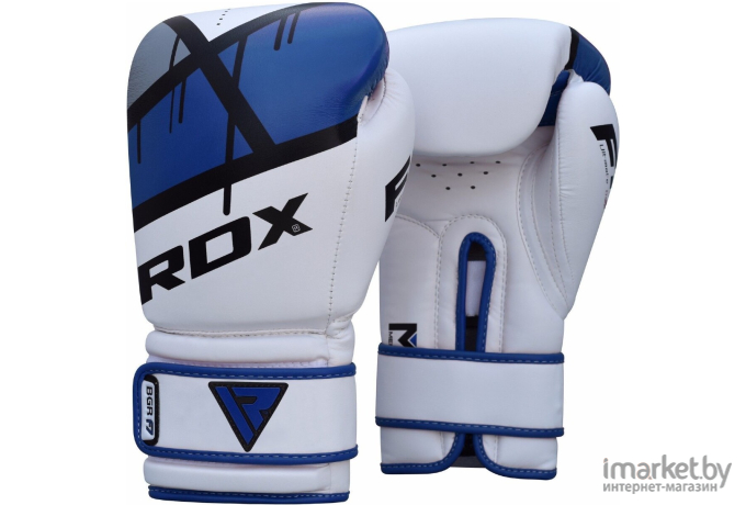 Боксерские перчатки RDX BGR-F7 BLUE BGR-F7U  8 Oz синий