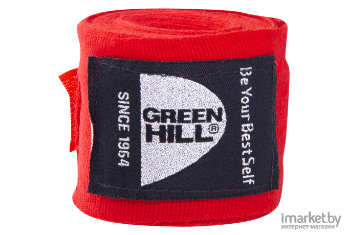 Боксерский бинт Green Hill BP-6232d 4.5 м красный