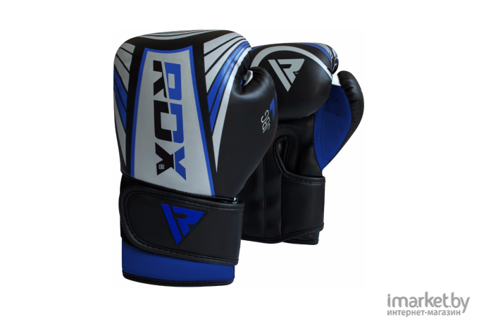 Боксерские перчатки RDX KIDS JBG-1U SILVER/BLUE JBG-1U 6 Oz синий