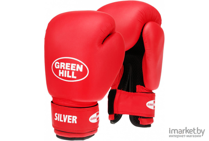 Боксерские перчатки Green Hill SILVER BGS-2039 12 Oz красный
