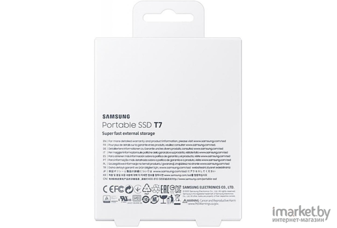 Внешний SSD Samsung T7 Touch USB3.2  2 TБ черный [MU-PC2T0T/WW]