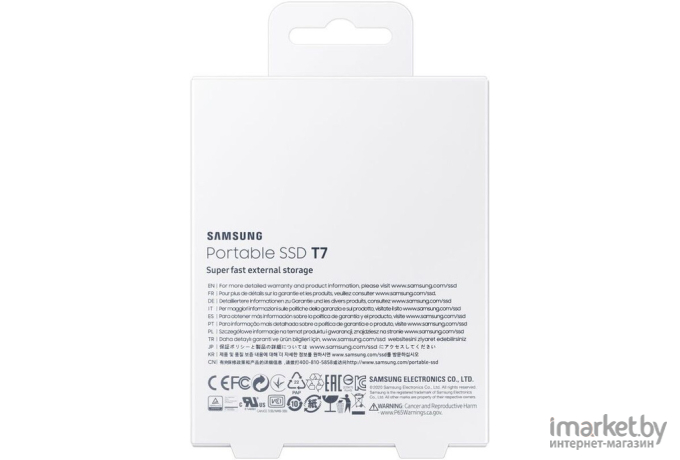 Внешний накопитель Samsung T7 Touch USB3.2  500 ГБ черный [MU-PC500T/WW]