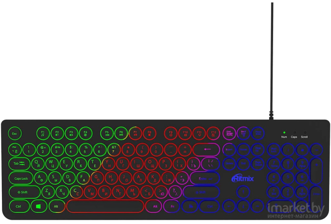 Клавиатура Ritmix RKB-215BL черный