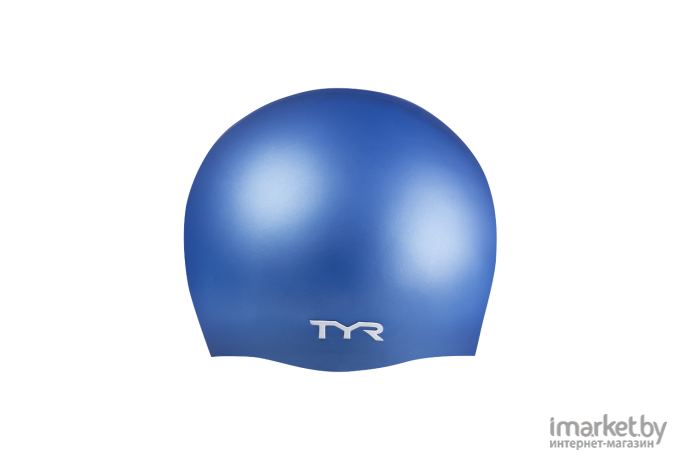 Шапочка для плавания Tyr Wrinkle Free Silicone Cap голубой [LCS/420]