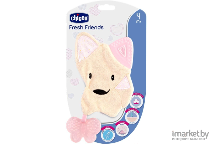 Прорезыватель для зубов Chicco Fresh Friends 3 в 1 340624040 [00002583100000]