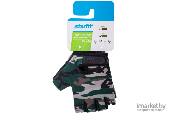 Перчатки для фитнеса Starfit SU-126 S хаки