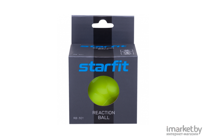 Мяч для тренировки реакции Starfit RB-301 ярко-зеленый