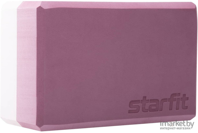 Блок для йоги Starfit YB-201 EVA, 22,8х15,2х10 см пыльная роза