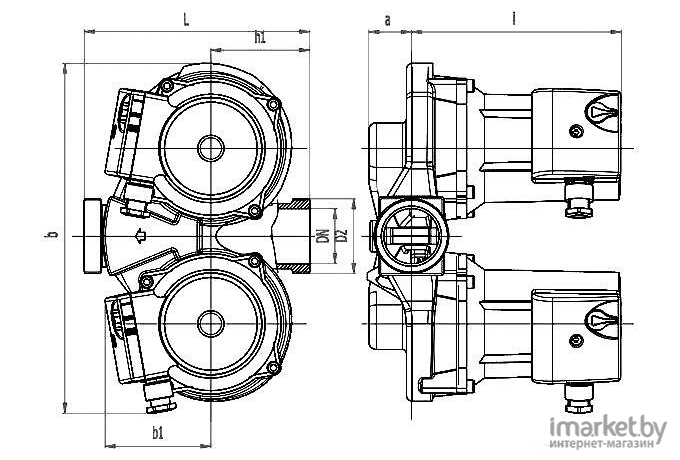 Циркуляционный насос IMP Pumps GHND 32/80-180