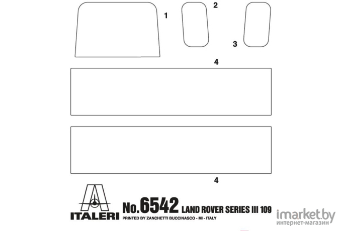 Сборная модель Italeri Внедорожник Land Rover Series III 109 Guardia Civil [6542]