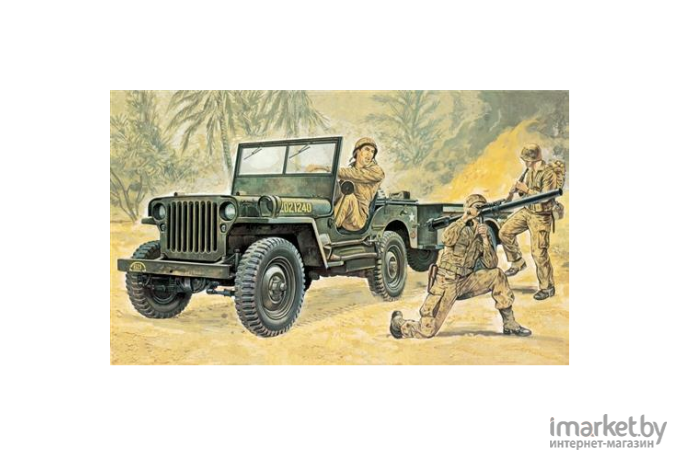 Сборная модель Italeri Армейский внедорожник Jeep Willys [0314]