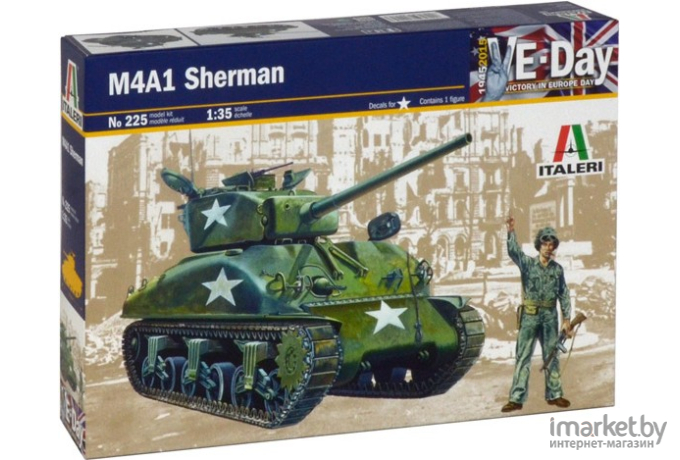 Сборная модель Italeri Американский танк M4 A1 Sherman [0225]