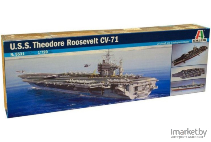 Сборная модель Italeri Американский авианосец U.S.S. Roosevelt CVN-71 [5531]
