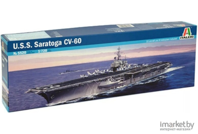 Сборная модель Italeri Американский авианосец U.S.S. Saratoga CV-60 [5520]