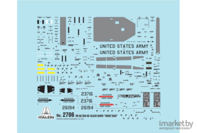 Сборная модель Italeri Вертолет UH-60/MH-60 Night Raid [2706]