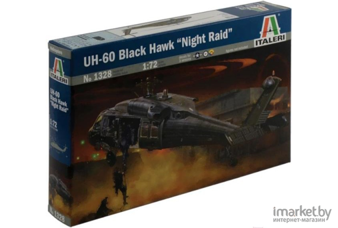 Сборная модель Italeri Вертолет UH-60/MH-60 Black Hawk Night Raid [1328]