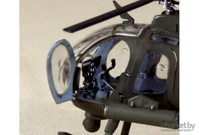 Сборная модель Italeri Легкий многоцелевой вертолет AH-6 Night Fox [017]