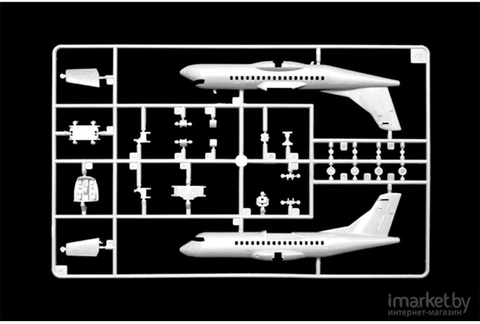 Сборная модель Italeri Пассажирский двухмоторный турбовинтовой самолет ATR 42-500 [1801]