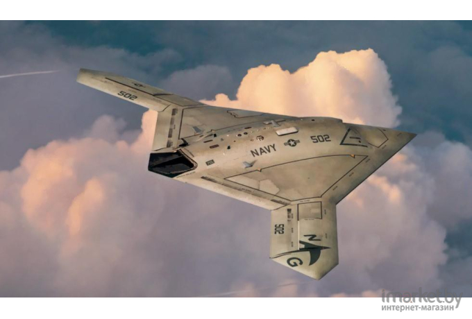 Сборная модель Italeri Боевой беспилотный летательный аппарат X-47B [1421]