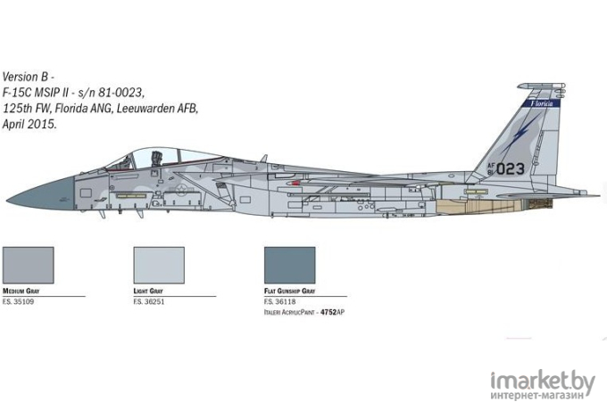 Сборная модель Italeri Американский истребитель F-15C Eagle [1415]