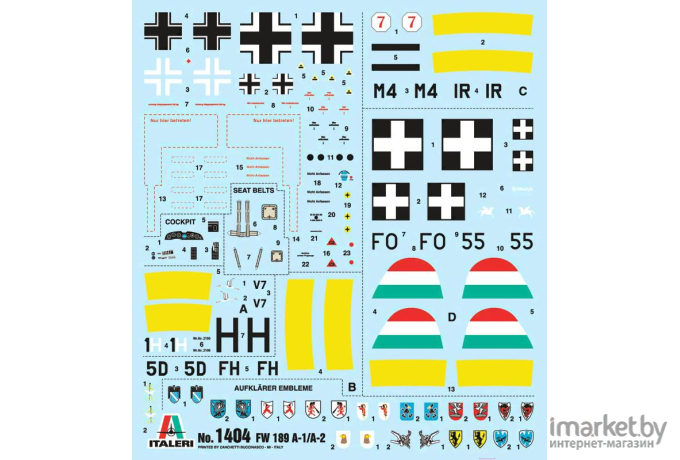 Сборная модель Italeri Самолет FW 189 A-1/A-2 [1404]
