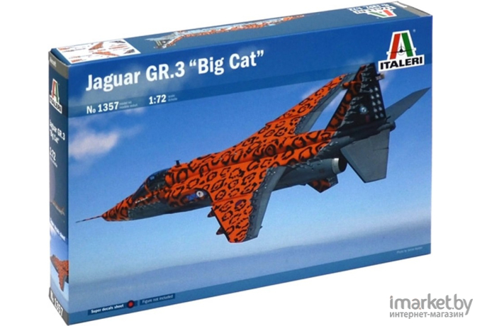 Сборная модель Italeri Истребитель-бомбардировщик JAGUAR Gr.3 BIG CAT Sp. Colors [1357]