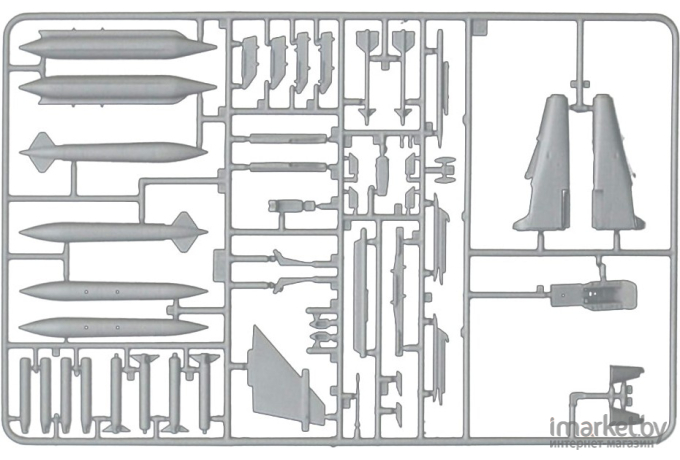 Сборная модель Italeri Истребитель-бомбардировщик JAGUAR Gr.3 BIG CAT Sp. Colors [1357]