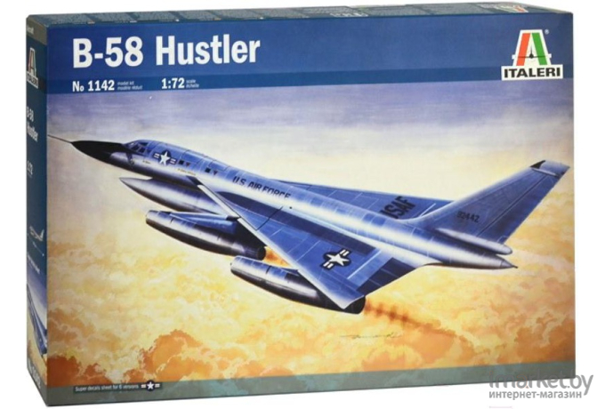 Сборная модель Italeri Бомбардировщик B-58 Hustler [1142]