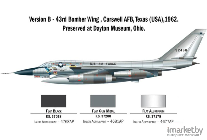 Сборная модель Italeri Бомбардировщик B-58 Hustler [1142]
