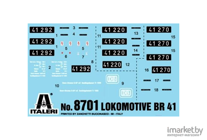 Сборная модель Italeri Локомотив BR41 [8701]