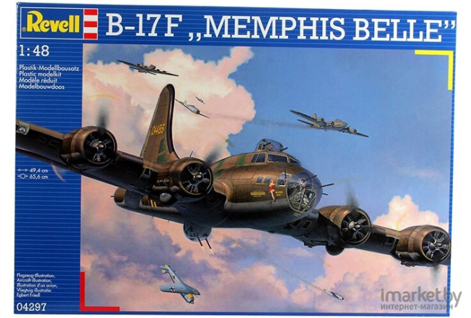 Сборная модель Revell Американский бомбардировщик Boeing-17F Memphis Belle [04297]