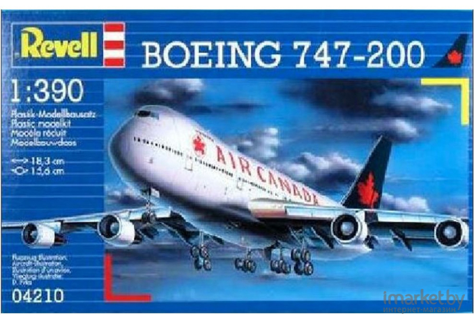 Сборная модель Revell Пассажирский самолет Boeing 747-200 Air Canada [04210]