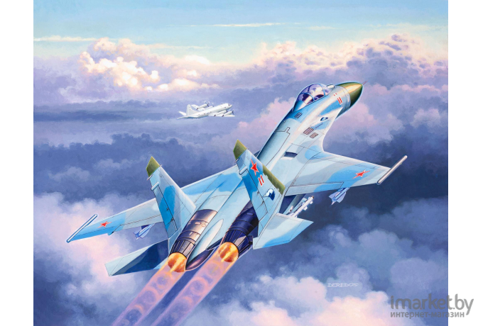 Сборная модель Revell Многоцелевой советский истребитель Су-27 Flanker [03948]