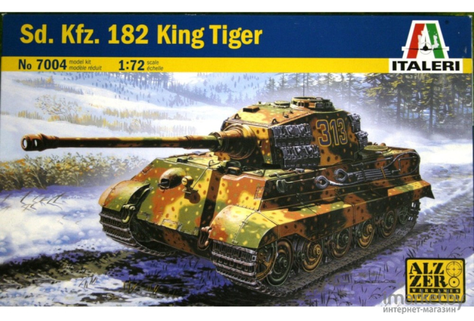 Сборная модель Italeri Немецкий тяжелый танк Sd. Kfz. 182 King Tiger [7004]