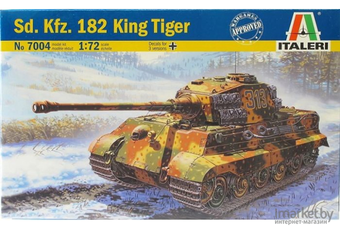 Сборная модель Italeri Немецкий тяжелый танк Sd. Kfz. 182 King Tiger [7004]