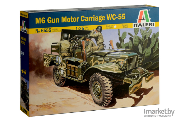 Сборная модель Italeri Самоходная артиллерийская установка M6 WC-55 [6555]