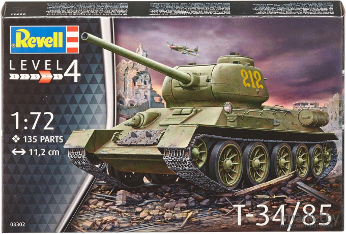 Сборная модель Revell Советский танк Т-34/85 [03302]