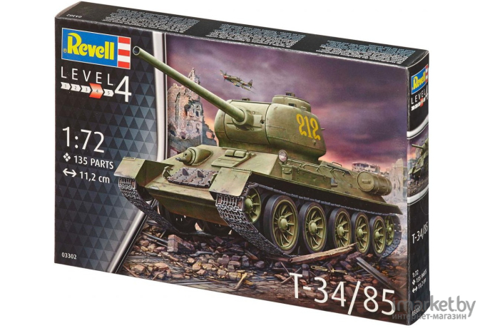 Сборная модель Revell Советский танк Т-34/85 [03302]