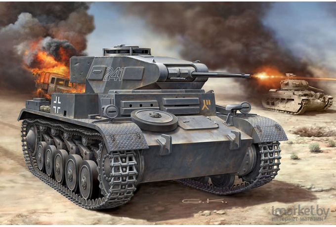 Сборная модель Revell Немецкий легкий танк PzKpfw II Ausf. F [03229]