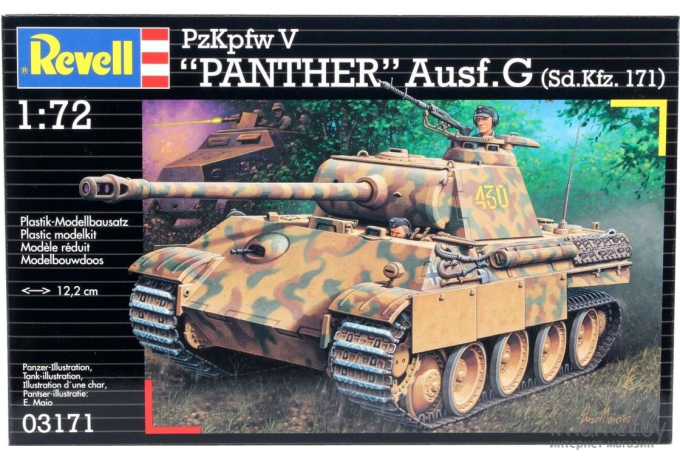 Сборная модель Revell Немецкий танк PzKpfw V Panther Ausf.G [03171]