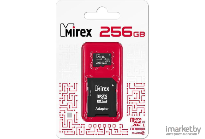 Карта памяти Mirex MicroSDXC 256Gb Class 10 UHS-I с адаптером [13613-AD3UH256]