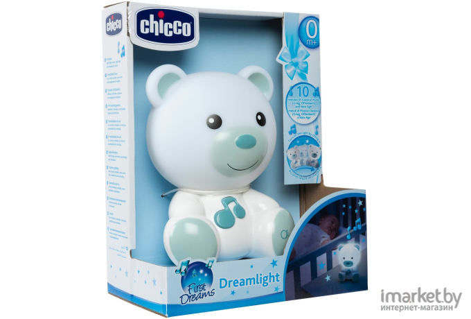 Детский ночник Chicco Медвежонок Dreamlight 340728419 голубой [00009830200000]
