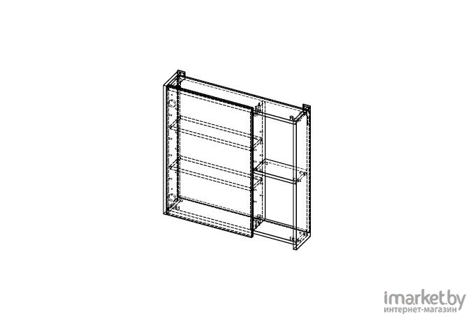 Шкаф с зеркалом АВН Line 70 [112.26]